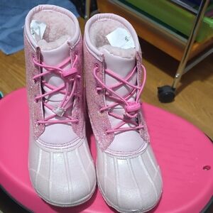 Sparkly Pink Kids Boots